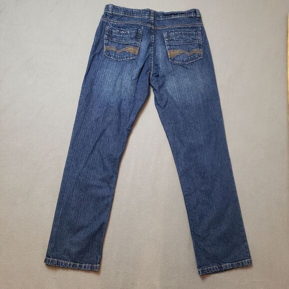 Suko men's fancy embroidered pocket straight leg jeans, size 34 blue - Picture 1 of 12